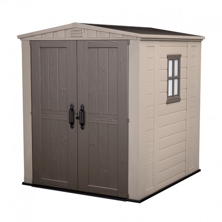 Cobertizo de resina Factor beige 178x196x208cm 3,5m2