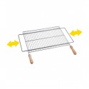 Parrilla extensible de metal/madera