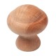 Pomo de madera haya crudo 30mm para mueble clásico