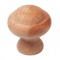 Pomo de madera haya crudo 30mm para mueble clásico