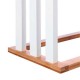 Toallero de pie de madera blanco