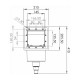 Skimmer de pared blanco para piscina Gre