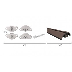 KIT PUERTA ARMARIO 1.5MT SOBREPON. 12KG