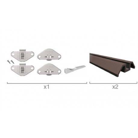 KIT PUERTA ARMARIO 1.5MT SOBREPON. 12KG