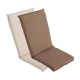 Cojín multiposiciones de poliéster crudo/marrón para sillón