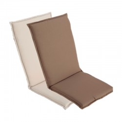 Cojín multiposiciones de poliéster crudo/marrón para sillón