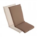 Cojín multiposiciones de poliéster crudo/marrón para sillón
