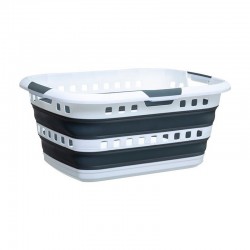 Cesta plegable de plástico para ropa 45L
