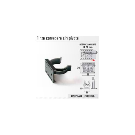 Pinza Zócalo Cocina C/Guía