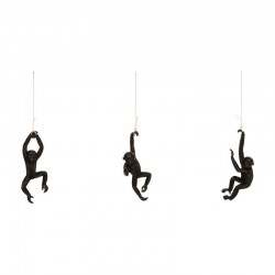 Mono colgante decorativo de resina 39,5cm Safari