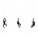 Mono colgante decorativo de resina 39,5cm Safari