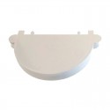 Tapa final circular blanca universal 125mm