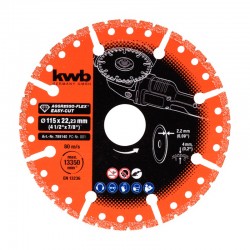 Disco de corte de diamante multimaterial 115x2,2mm KWB