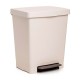 Cubo de basura beige con pedal Eco Tatay