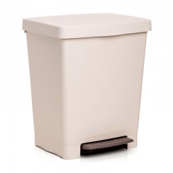 Cubo de basura beige con pedal Eco Tatay