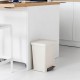 Cubo de basura beige con pedal Eco Tatay