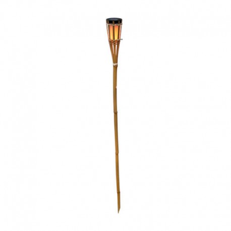 Antorcha solar LED decorativa efecto llama 120cm