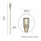 Antorcha solar LED decorativa efecto llama 120cm
