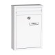 Buzón de acero inox. blanco DIN A5 Zaguan Arregui