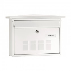 Buzón de acero inox. blanco DIN A4 Deco Arregui