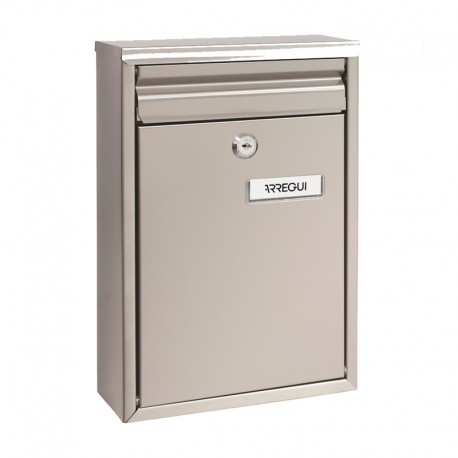 Buzón de acero inox. DIN A5 Zaguan Arregui