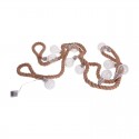 Guirnalda cuerda de yute con bombillas LED 300cm