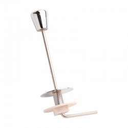 Tirador de cisterna bajo curvo cromo 114mm