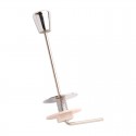 Tirador de cisterna bajo curvo cromo 114mm