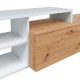 Mueble de salón de melamina blanco artik/roble nodi para TV Julia