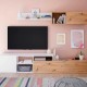 Mueble de salón de melamina blanco artik/roble nodi para TV Julia