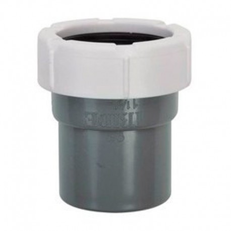 Enlace mixto de PVC rosca macho a tubo liso 1 1/2"x40mm