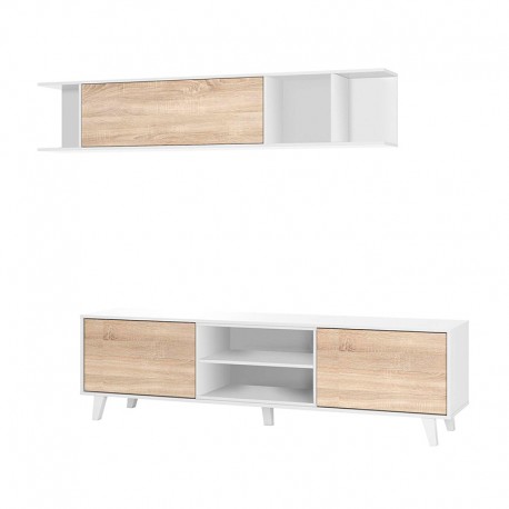 Mueble de salón para TV + estante Zaiken