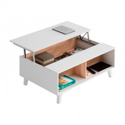 Mesa de centro elevable melamina Zaiken