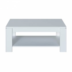 Mesa de centro elevable de melamina blanco artik Flow