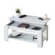 Mesa de centro elevable de melamina blanco artik Flow