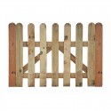 Puerta madera para valla clásica jardín