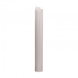 Tramo final estanco coaxial horizontal blanco 100cm H-H