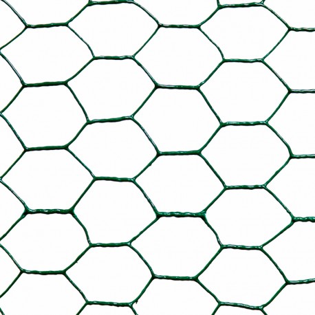 Malla metálica hexagonal plast. 25mm
