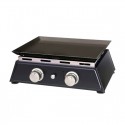 Plancha gas con 2 quemadores para asar