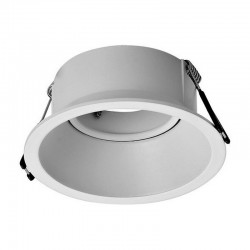 Aro fijo difusor blanco para foco empotrable orientable Mantra
