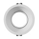 Aro fijo difusor blanco para foco empotrable orientable Mantra