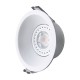 Aro fijo difusor blanco para foco empotrable orientable Mantra