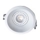 Aro fijo difusor blanco para foco empotrable orientable Mantra