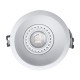 Aro fijo difusor blanco para foco empotrable orientable Mantra