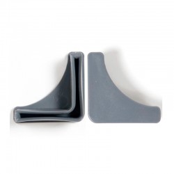 Pie de plástico gris para estantería bl4
