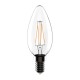 Bombilla vela LED filamento E14 4W 470lm 2700K 360°