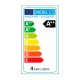 Bombilla vela LED filamento E14 4W 470lm 2700K 360°