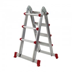 Escalera multiposiciones de aluminio 4x3