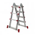 Escalera multiposiciones de aluminio 4x3