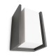 Aplique de aluminio antracita E27 15W Bridge Philips